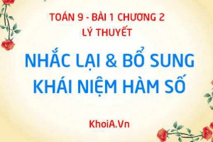 Hàm số là gì? Đồ thị hàm số, Thế nào là hàm số đồng biến, nghịch biến - Toán 9 bài 1